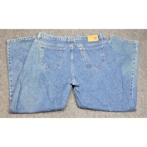 Members Mark Jeans Mens 40x29 Blue Denim Medium Wash Dad Everyday Casual Weekend